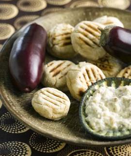 roosterkoek met aubegine dip Njam.tv