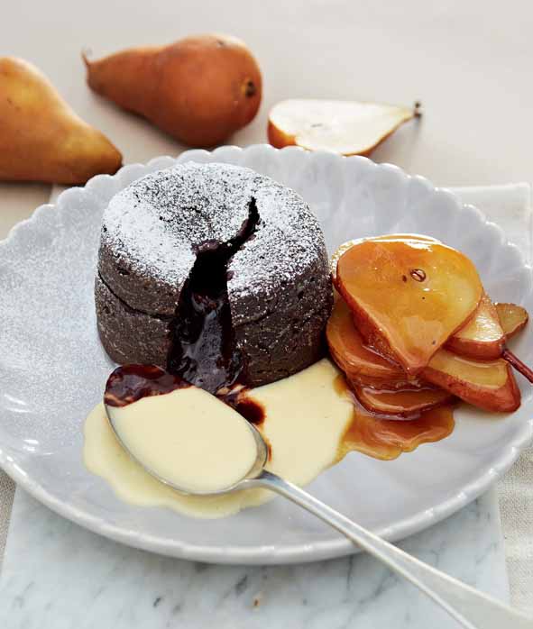 Deena sjokolade fondant pere en Amarula R