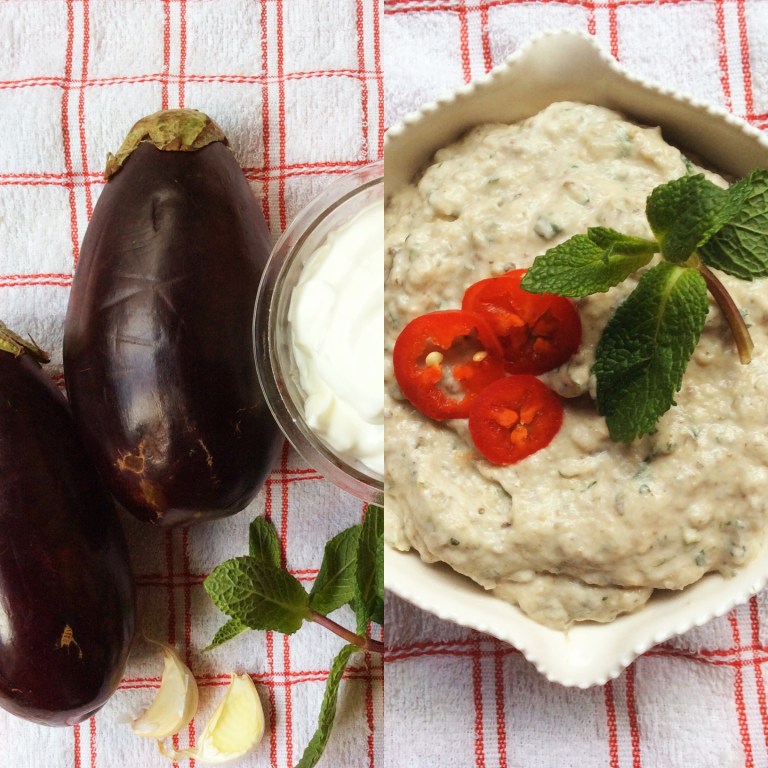 Die eiervrug-joghurt was vir my 'n heerlike nuwe ontdekking; baie lekker saam met die Kerrie - en ook enige mezzebord, platbrood of sosaties. (Foto: Ek en my nuwe iPad wat 'Niggietjie' gedoop is).