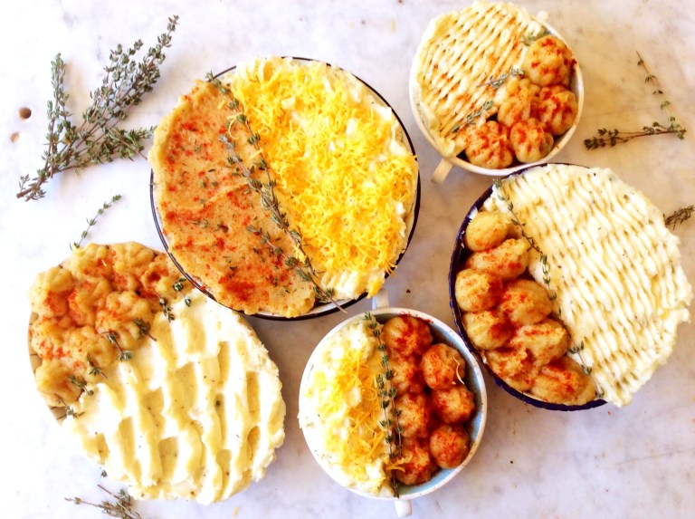 Reg vir die oond - rasper kaas op as jy wil. 