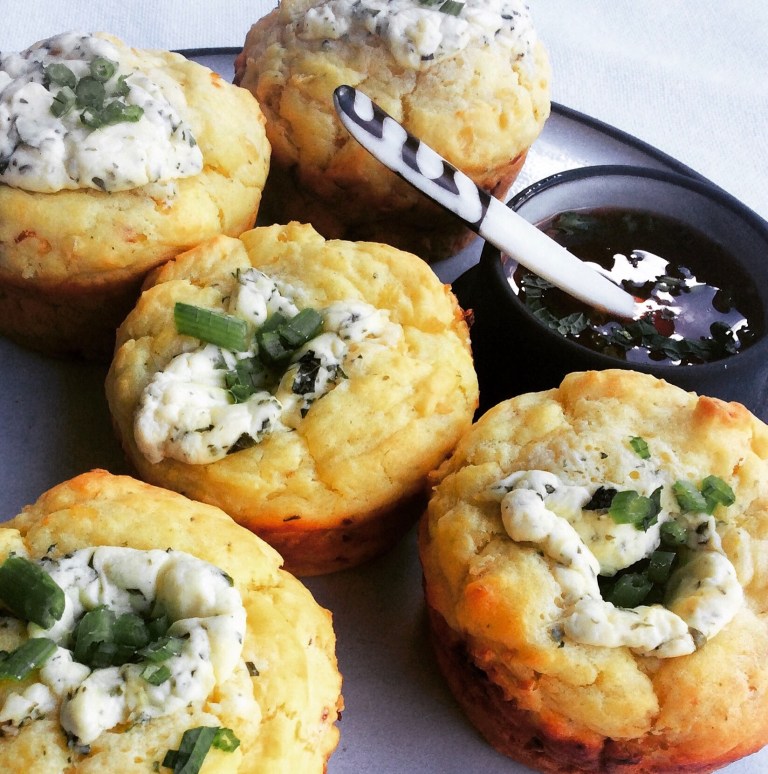 Roomkaasmuffins met 'n sagte hart 